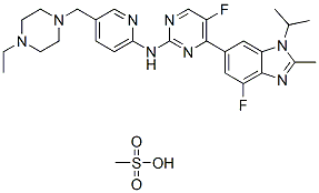 Abemaciclib mesylate Chemical Structure
