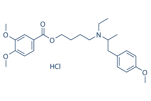 Mebeverine Hydrochloride Chemical Structure