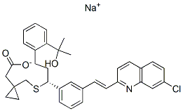 Montelukast Sodium Chemical Structure