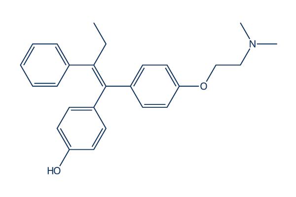 4-Hydroxytamoxifen (Afimoxifene) Chemical Structure