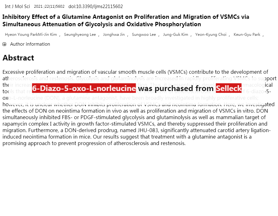 6Diazo5oxoLnorleucine Glutaminase 抑制剂 现货供应 美国品牌 免费采购电话400