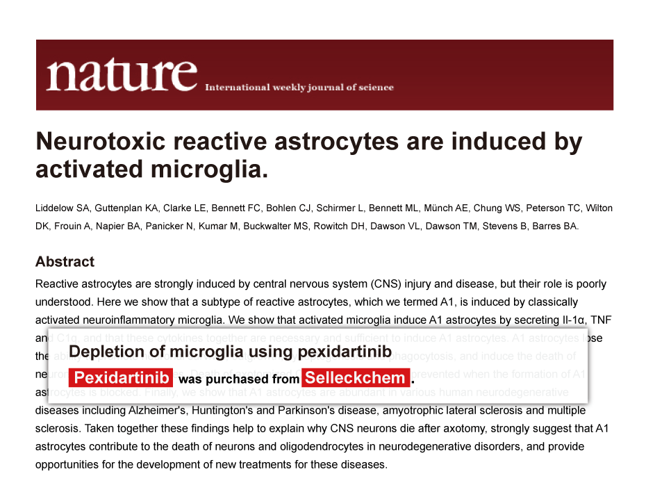 Pexidartinib (PLX3397) CSF1R 抑制剂 现货供应 美国品牌 免费采购电话4006686834