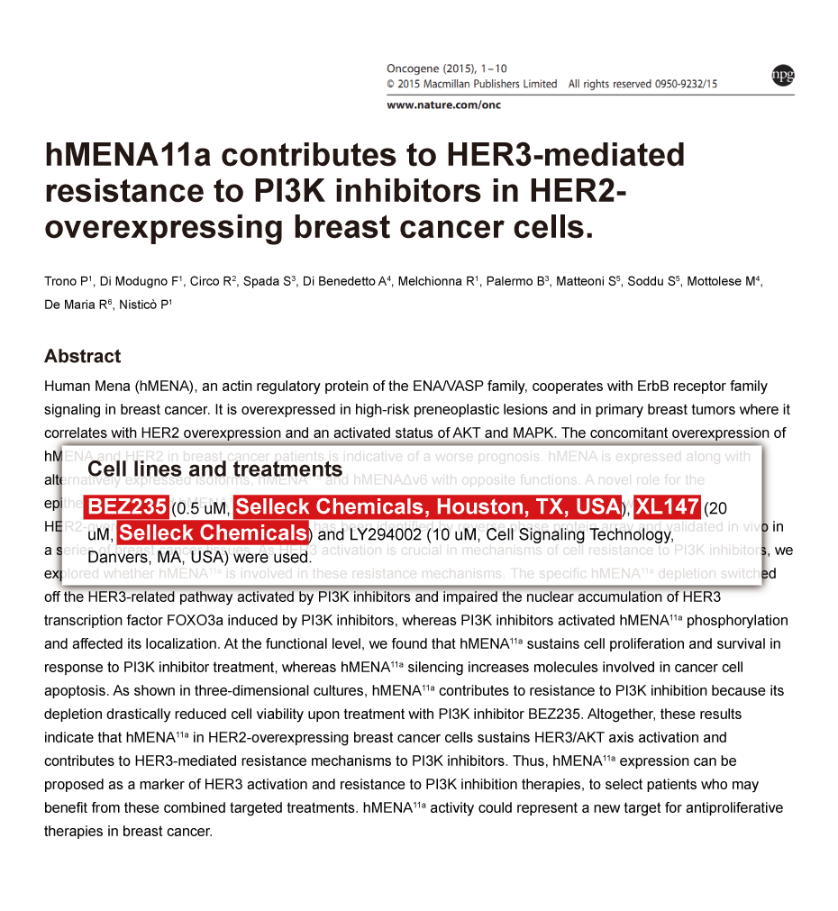 PI3K抑制剂 | PI3K Inhibitor