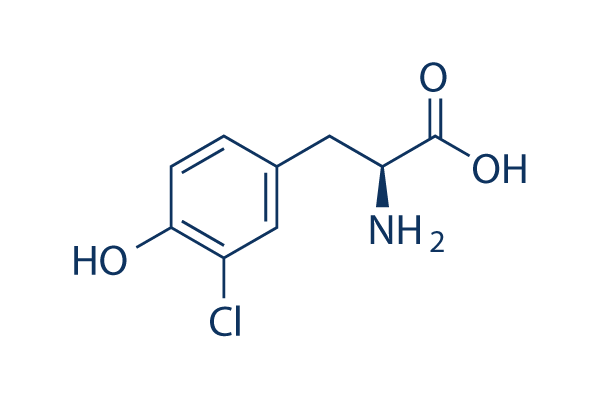 3-Chloro-L-tyrosine Chemical Structure