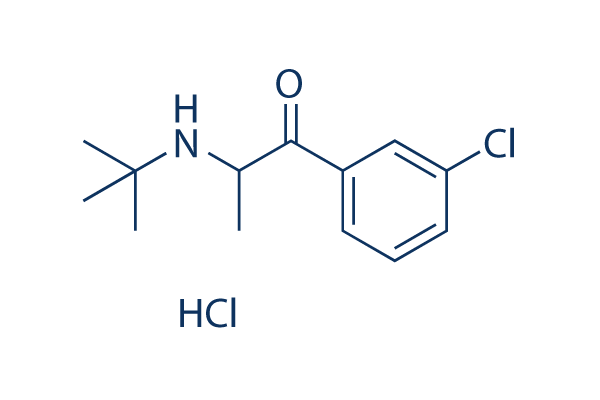 Amfebutamone (Bupropion) HCl Chemical Structure