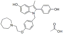 Bazedoxifene acetate Chemical Structure