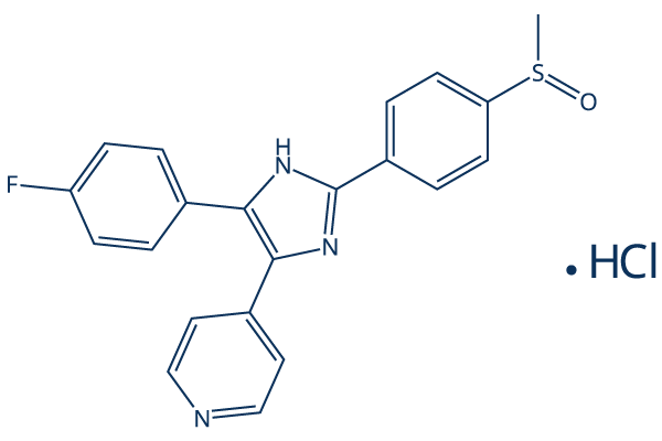 Adezmapimod hydrochloride Chemical Structure