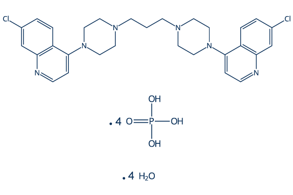 Piperaquine tetraphosphate tetrahydrate Chemical Structure