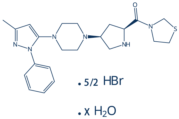 Teneligliptin Hydrobromide Hydrate Chemical Structure