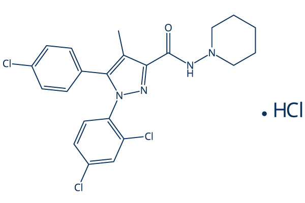 Rimonabant hydrochloride Chemical Structure