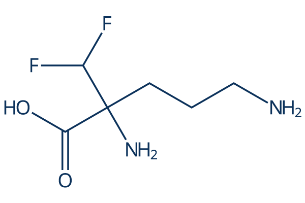 Eflornithine Chemical Structure