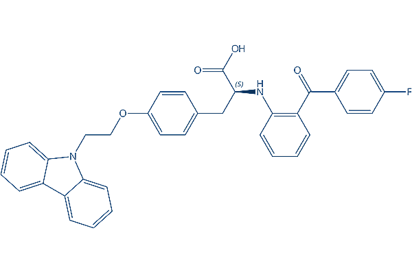 Chiglitazar (Carfloglitazar) Chemical Structure