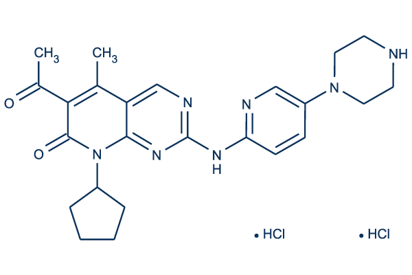 Palbociclib 2HCL Chemical Structure