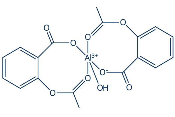Monohydroxyaluminum diacetylsalicylate Chemical Structure