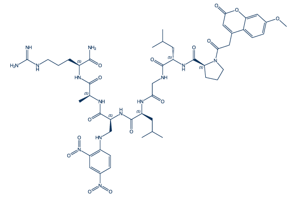MOCAc-PLGL(Dpa)AR Chemical Structure