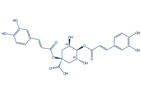 1,4-Dicaffeoylquinic acid Chemical Structure