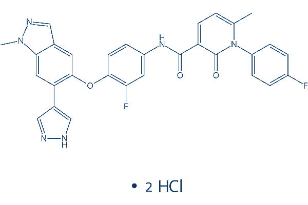 Merestinib dihydrochloride Chemical Structure