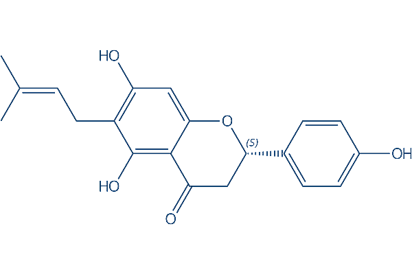 (2S)-6-Prenylnaringenin Chemical Structure