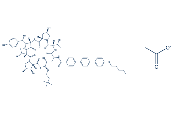 Rezafungin acetate Chemical Structure