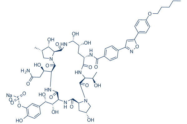 Micafungin Sodium Chemical Structure