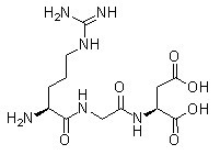RGD (Arg-Gly-Asp) Peptides Chemical Structure