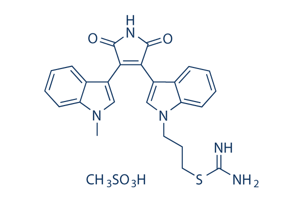 Bisindolylmaleimide IX (Ro 31-8220) Mesylate Chemical Structure
