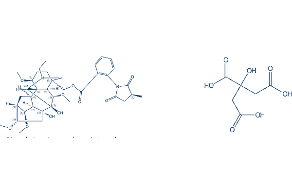 Methyllycaconitine citrate (MLA) Chemical Structure