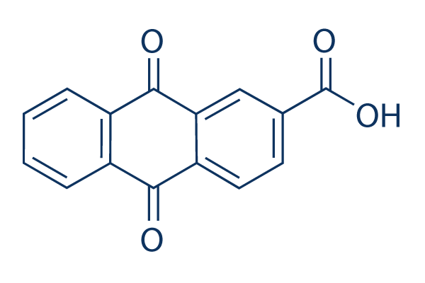 Anthraquinone-2-carboxylic Acid Chemical Structure