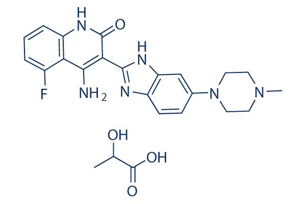 Dovitinib (TKI258) Lactate Chemical Structure