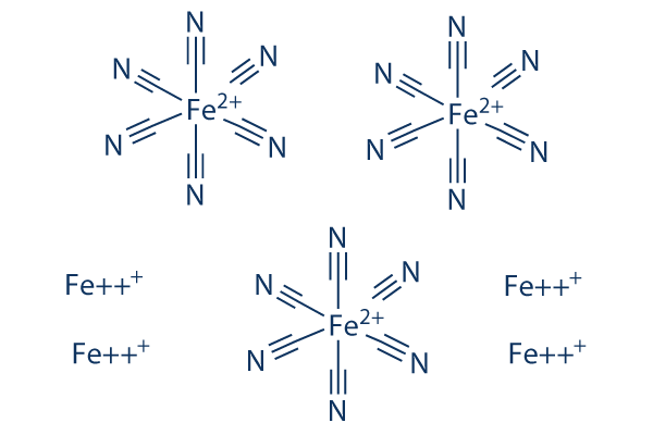 Iron (III) hexacyanoferrate (II) Chemical Structure