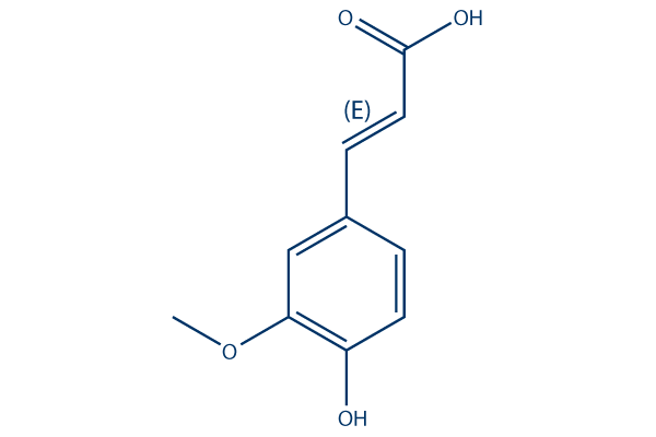 Trans-ferulic acid Chemical Structure