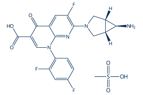 Trovafloxacin Mesylate Chemical Structure