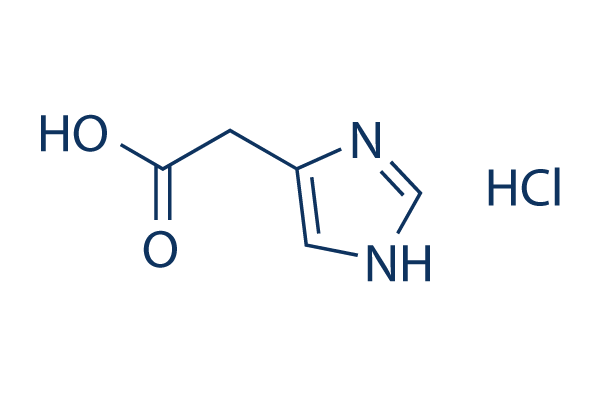 Imidazole-4(5)-acetic Acid Hydrochloride Chemical Structure