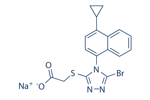 Lesinurad sodium Chemical Structure