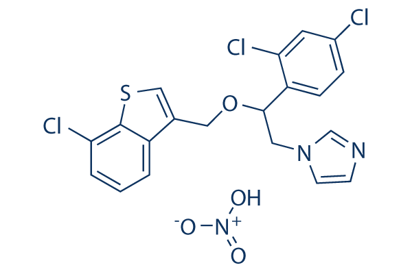 Sertaconazole nitrate Chemical Structure