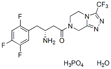 Sitagliptin phosphate monohydrate Chemical Structure